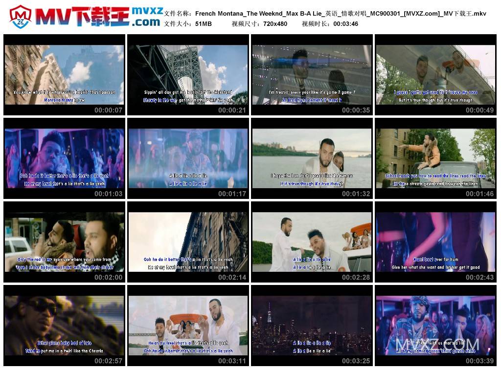 French Montana_The Weeknd_Max B-A Lie_英语_情歌对唱_MC900301